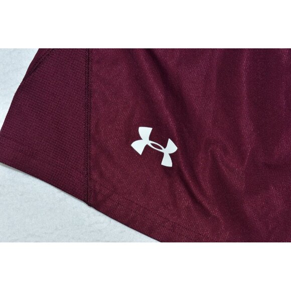 Under Armour Mens Shorts Size XXL Maroon Running Athletic Workout Pockets -Flaws - Picture 3 of 10